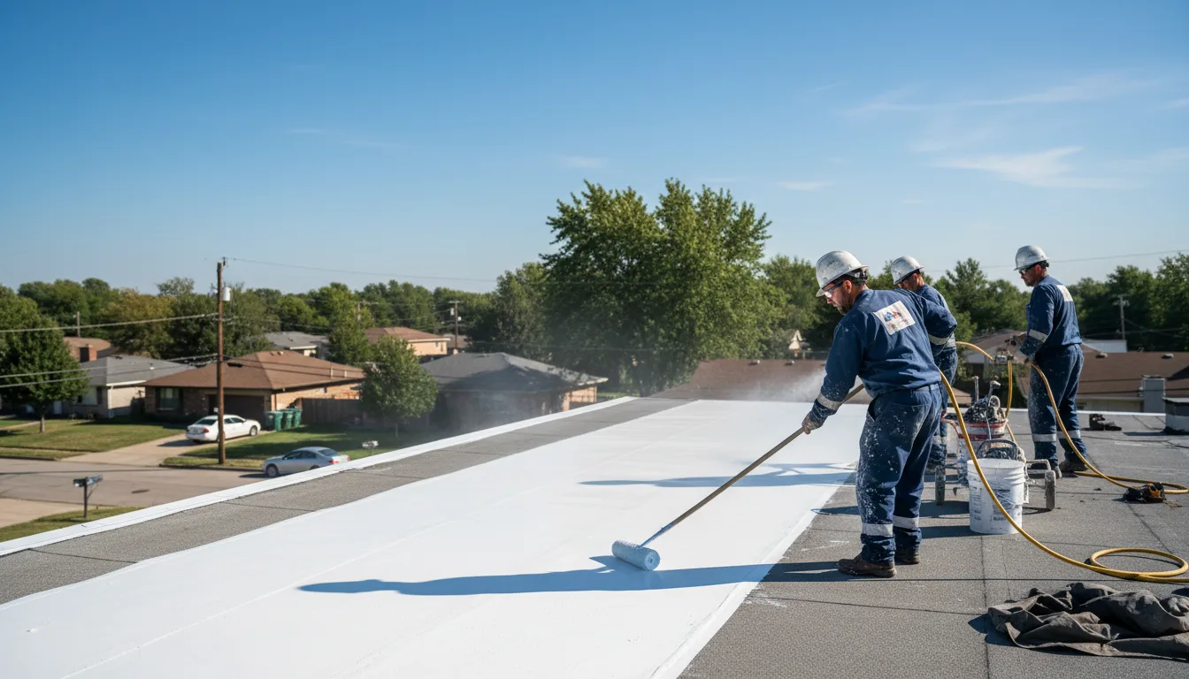 Commercial roof coating in Burgettstown, PA near me